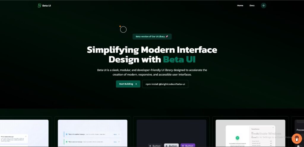 Beta UI