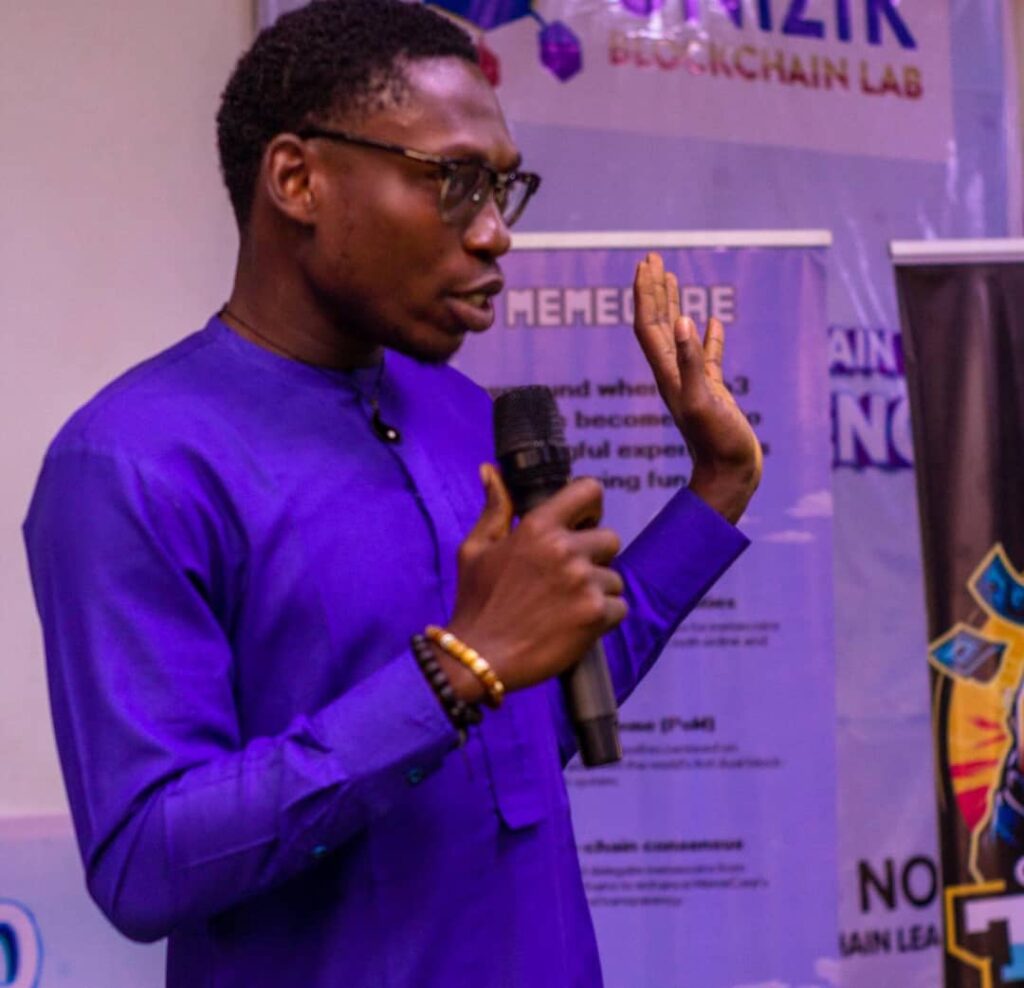 Ib Soll speaking at Unizik